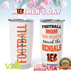 Cincinnati Football Mom Mother's Day Bengals Orange Custom Tumbler