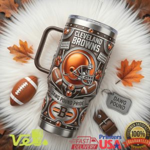 Cleveland Browns Dawg Pound Pride Legacy Edition NFL Football Sports Fan Apparel Tumbler