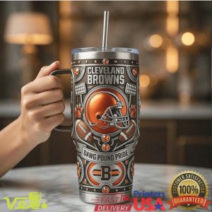 Cleveland Browns Dawg Pound Pride Legacy Edition NFL Football Sports Fan Apparel Tumbler