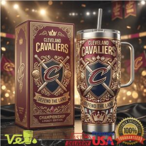 Cleveland Cavaliers Defend The Land Championship Legacy Edition NBA Maroon Tumbler