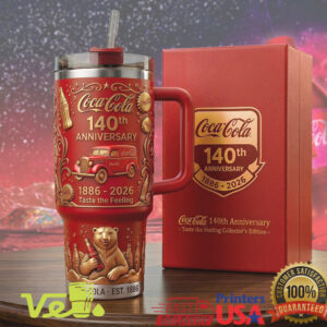 Coca Cola 140th Anniversary Collector's Edition 40oz Tumbler 1886 2026 Polar Bear