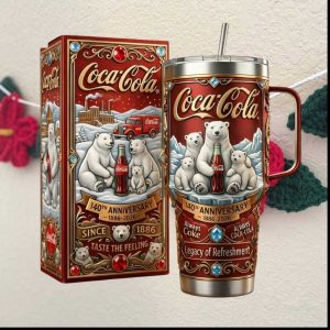Coca Cola 140th Anniversary Polar Bear Legacy of Refreshment Tumbler