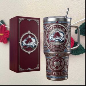 Colorado Avalanche NHL Elevation Hockey Est 1995 Diamond Jewel Luxe Fan Gifts Tumbler