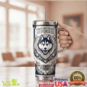 Connecticut Huskies Blue Blood Dynasty Basketball National Champions 2026 Fan Gear Unisex Tumbler