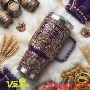 Crown Royal 87th Anniversary Heritage Edition Royal Purple Gold Vintage Classic Fans Tumbler