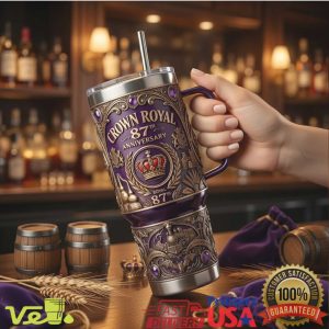 Crown Royal 87th Anniversary Heritage Edition Royal Purple Gold Vintage Classic Fans Tumbler