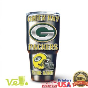 Custom Name Green Bay Packers Go Pack Go Stainless Steel 40oz Tumbler