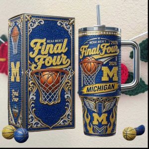 2026 NCAA Final Four Michigan Wolverines Basketball Trophy Edition