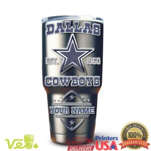 Dallas Cowboys How Bout Them Cowboys NFL Football Blue Stars Gift Stainless Steel Insulated Tumbler