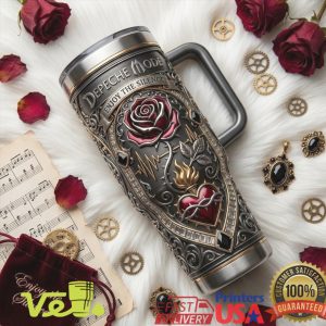 Depeche Mode Enjoy The Silence Rose Gothic Rock Music Fans Tumbler
