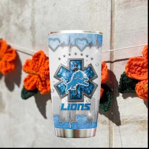 Detroit Lions EMS Paramedic Medical Star Tumbler