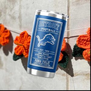 Detroit Lions Football Ford Field Lions Pride Forever Tumbler