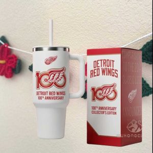 Detroit Red Wings 100th Anniversary Collector's Edition 40oz Travel Tumbler