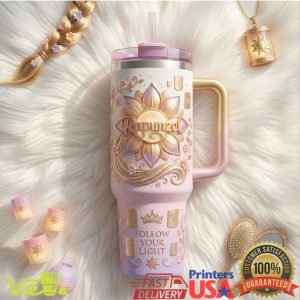 Disney Tangled Rapunzel Follow Your Light Lavender Ombre Tumbler