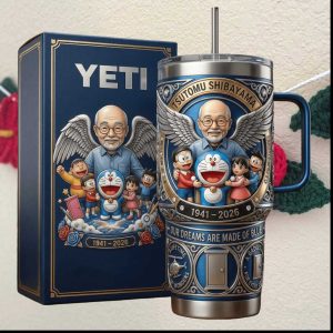 Doraemon Tribute Fujiko F. Fujio 1941 2026 Memorial 3D Blue Tumbler