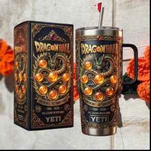 Dragon Ball 40th Anniversary 1986 2026 Shenron Legend Never Ends Tumbler