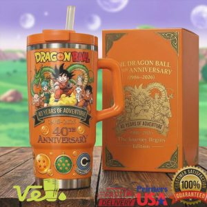 Dragon Ball 40th Anniversary Adventure Goku Orange Tumbler