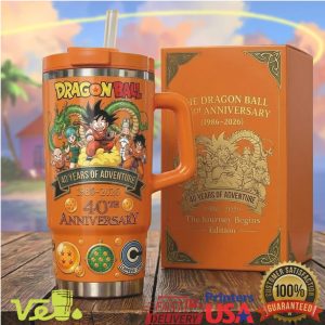 Dragon Ball 40th Anniversary Adventure Goku Orange Tumbler
