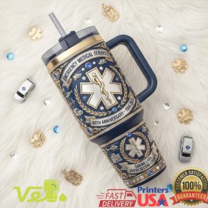 EMS Emergency Medical Services 60th Anniversary Star of Life 40oz Tumbler