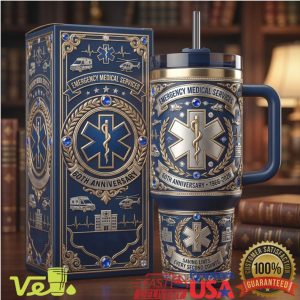 EMS Emergency Medical Services 60th Anniversary Star of Life 40oz Tumbler