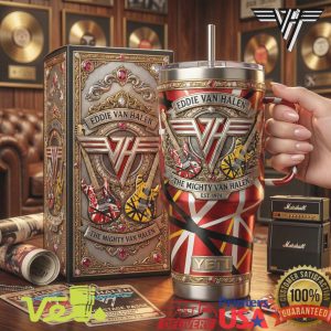 Eddie Van Halen The Mighty Tribute 40oz Insulated Tumbler