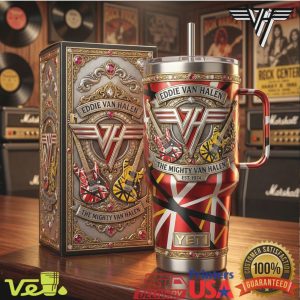 Eddie Van Halen The Mighty Tribute 40oz Insulated Tumbler