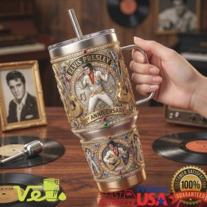Elvis Presley 91st Anniversary King of Rock N Roll 1935 Memorial Fans Tumbler