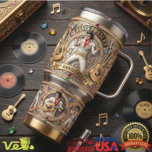 Elvis Presley 91st Anniversary King of Rock N Roll 1935 Memorial Fans Tumbler