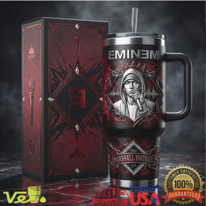 Eminem Marshall Mathers LP 40oz Insulated Tumbler with Handle