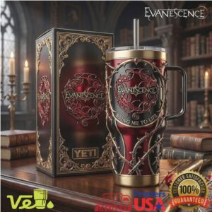 Evanescence Bring Me To Life Gothic Rock Tour Style Fans 40oz Stainless Steel Insulated Tumbler