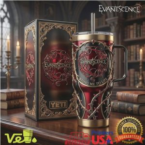 Evanescence Bring Me To Life Gothic Rose 40oz Tumbler with Handle