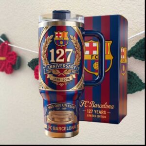 FC Barcelona 127th Anniversary 1899 2026 Més Que Un Club Soccer Tumbler
