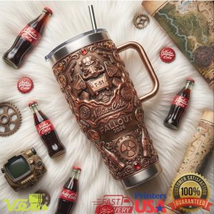 Fallout Nuka Cola Quantum T 51 Power Armor 2026 Gaming Vintage Men Fans Tumbler