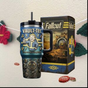 Fallout Vault Tec Vault Boy Prepare For The Future Gaming Merchandise Fan Gift Stainless Steel Insulated Tumbler