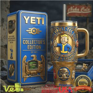 Fallout Vault Tec Vault Boy Reign In Radiance Collector's Edition Gaming Tumbler
