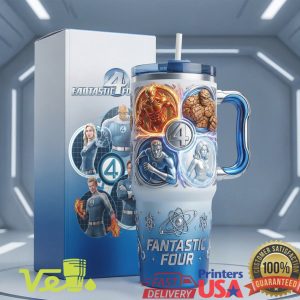 Fantastic Four Marvel Retro Comic Series Embossed Tumbler