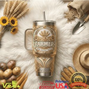 Farmer Grow Nurture Harvest Golden Heritage Edition 40oz Insulated Tumbler
