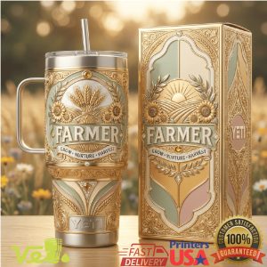 Farmer Grow Nurture Harvest Golden Heritage Edition 40oz Insulated Tumbler
