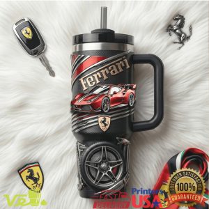 Ferrari Racing Scuderia Car Enthusiast Sport Luxury Style Retro Men Women Fans Tumbler