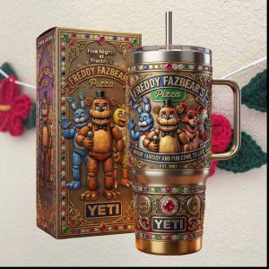 Five Nights At Freddy’s Freddy Fazbear’s Pizza “It's Me” Jeweled 40oz Tumbler