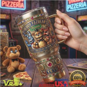 Five Nights at Freddy’s Freddy Fazbear’s Pizza Anniversary 40oz Tumbler