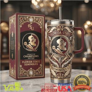 Florida State Seminoles Legacy Of Champions Edition NCAA Football Tumbler