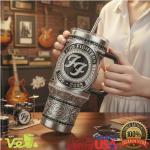 Foo Fighters 30th Anniversary 1995 2025 Studio 606 Luxury 40oz Tumbler