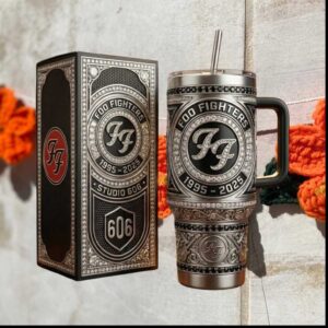 Foo Fighters Studio 606 Anniversary 1995 2025 Vintage Silver Gift For Fans Stainless Steel Insulated Tumbler