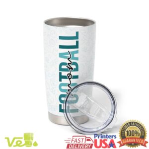 Football Mom The Beauty Raised The Dolphins Tumbler Mother's Day Gift