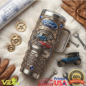 Ford Motor Company 123rd Anniversary 1903 2026 Vintage Automotive History Fans Men Tumbler