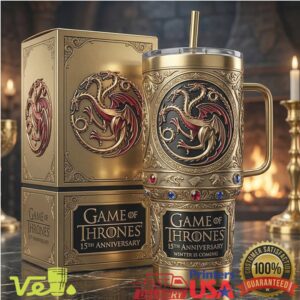 Game Of Thrones 15th Anniversary Winter Is Coming Dragon House Tumbler