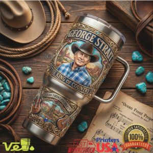 George Strait The King of Country 40oz Tumbler Western Music Fan Gift Tumbler