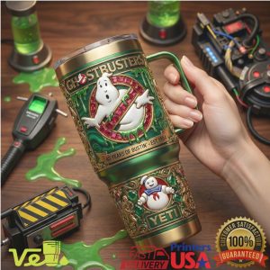 Ghostbusters 40th Anniversary Embossed 40oz Tumbler with Handle