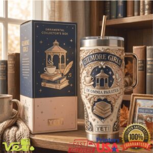 Gilmore Girls In Omnia Paratus Stars Hollow Lorelai Rory Coffee Fans Stainless Steel Insulated Tumbler